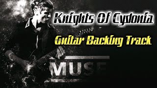 Muse  Knights Of Cydonia Guitar Backing Track [upl. by Lachance357]