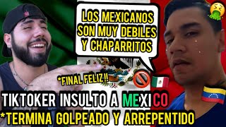 TIKTOKER SE BURLO DE MEXICO y termino LLORANDO Y ARREPENTIDO  NO DEBISTE INSULT4R MEXICO [upl. by Naraj]