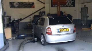 Skoda Fabia 19 TDI 315bhp dyno run Good power but more to come [upl. by Anidene]