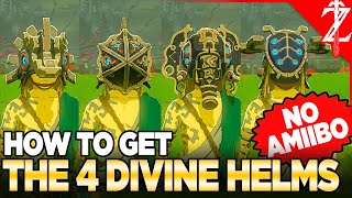 Get All 4 Divine Helms NO AMIIBO LocationUpgrades  Tears of the Kingdom [upl. by Pontone710]