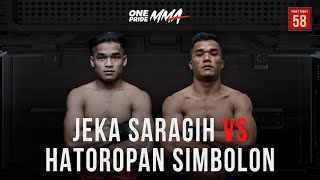 The Warriors Return Jeka Saragih Vs Hatoropan Simbolon  Full Fight One Pride MMA FN 58 [upl. by Rangel835]