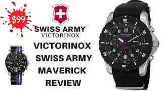 VICTORINOX SWISS ARMY MAVERICK MENS WATCH REVIEW V2416781 4K [upl. by Nyledam828]