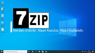 7zip programı nasıl indirilir Nasıl Kurulur Nasıl Kullanılır tar dosyası nasıl olusturulur [upl. by Alemak]