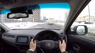 【Test Drive】2018 New HONDA VEZELHRV HYBRID Honda SENSING 4WD  POV City Drive [upl. by Edas]