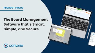 Convene — The Board Management Software thats Smart Simple and Secure [upl. by Bonnie986]