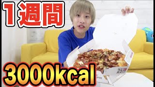 ガリは1週間一日3000kcal以上食べたらどのくらい太るのか？【デブ活】 [upl. by Peppie]