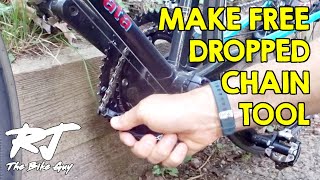 Make DIY Tool To Rehook Dropped Chain  FREE [upl. by Yanrahc]