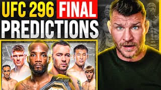 BISPING UFC 296 Edwards vs Covington  FINAL PREDICTIONS [upl. by Tehc]