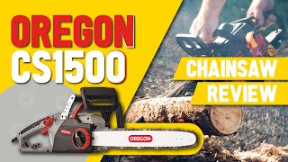 Oregon CS1500 Electric Chainsaw Review in 2024 [upl. by Nohs]