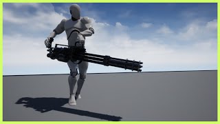 Minigun Animation Set Showcase  UE4 2022 [upl. by Egdirdle251]