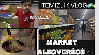 VLOG DERİN TEMİZLİK BİRAZ SOHBET MARKET ALIŞVERİŞİ☺️ [upl. by Battista]