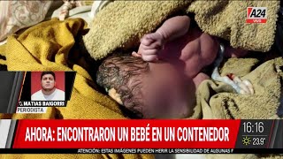 🚨 Encontraron un bebé en un contenedor de basura [upl. by Eneles]