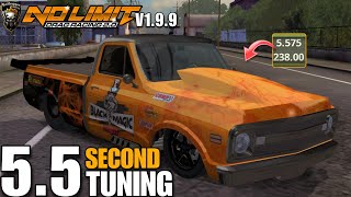 C10 Truck 55 Second 14 Mile Tuning Full system tune No Limit 2 V199 [upl. by Annaert]