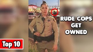 Top 10 Best Moments Rude Cops Got Owned [upl. by Benyamin727]