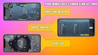 PUBG MOBILE Best 4 Finger Claw With Gyroscope With Control Code  BGMI Best 4 Finger Claw [upl. by Korman322]