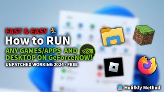 WORKING 2024 How to RUN ANY GAMESAPPS on GeForceNOW 😳 [upl. by Seppala]