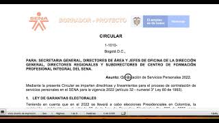 Circular  Borrador banco de instructores 2022 [upl. by Surad]