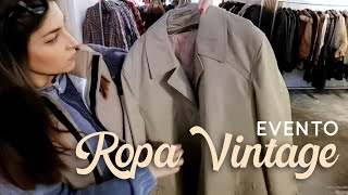 COMPRANDO ROPA VINTAGE AL KILO Evento Vinokilo [upl. by Kciremed669]