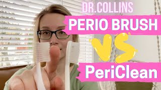 Toothbrush Comparison  Dr Collins Perio Brush Vs PeriClean  Raffle Giveaway [upl. by Silado]