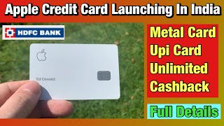 Apple Credit Card Launching In India  Apple Credit Card India  Apple credit card Hdfc Bank [upl. by Zared225]