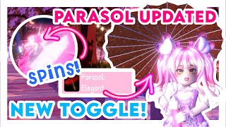 NEW Parasol Toggle amp OG Parasol Rework Royale High Valentines Update 2022 [upl. by Llib]