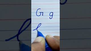 Letter GBeginners handwriting practiceCursive WritingCalligraphy [upl. by Nemajneb]