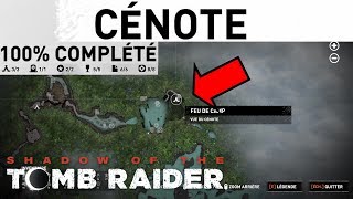 SHADOW OF THE TOMB RAIDER Cénote 100 Complété Tous les objets et lieux [upl. by Anikas494]