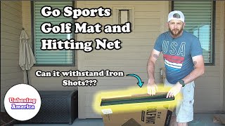 Go Sports 5x4 Golf Mat and 7x7 Hitting Net [upl. by Keary]