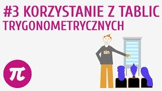 Korzystanie z tablic trygonometrycznych 3  Trygonometria [upl. by Eadie590]