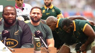 Ox Nche and Cobus Reinach discuss controversial law changes  Springboks Press Conference [upl. by Flowers852]