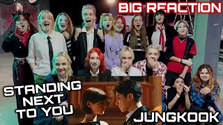 정국 Jung Kook Standing Next to You Official MV  BIG REACTION [upl. by Aivax]