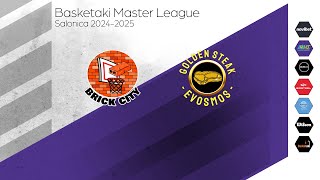 Basketaki Salonica Master  Brick City Salonica Vs Golden Steak Warriors 6102024 [upl. by Odnumde79]