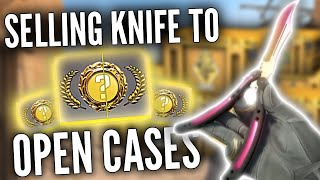 I sold my BUTTERFLY KNIFE to open 1000 cases in CS2 [upl. by Yelrehs]