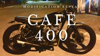 Brat cafe motorstar c400 modification reveal [upl. by Nnaitsirhc]