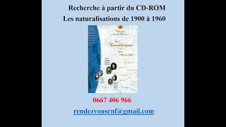 CDROM DECRET DE NATURALISATION 19001960 [upl. by Dami]