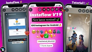 InstaFlow v19 tutorial  iOS Emojis On Android  iOS Instagram on Android 🔥 [upl. by Yuh605]