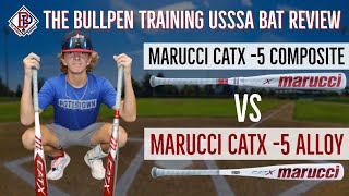 Marucci Cat X is HOT Review of the CatX Composite vs Alloy USSSA 5 HitTrax at The Bullpen Training [upl. by Tiphanie164]