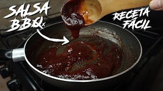 RECETA de Salsa BBQ casera FÁCIL  El Opita Cocinero [upl. by Ahseid]