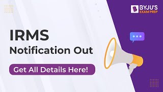 IRMS Notification Out 🚀  IRMS Latest News  IRMS Exam Updates for Engineers  IRMS Exam Pattern [upl. by Jeanne]