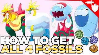 How to Get All Fossil Pokemon  Dracozolt Arctozolt Dracovish amp Arctovish Pokemon Sword and Shield [upl. by Amethyst]