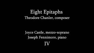 Eight Epitaphs  Theodore Chanler [upl. by Cattima955]