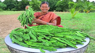 KALLI MULIYAN PAKODA  Crispy Kalli Pakoda Cooking in Village  Side Dish Recipes [upl. by Brenden]