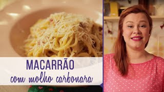 Macarrão molho carbonara fácil [upl. by Geithner]