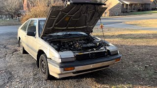 1986 Honda Accord LXi A20A3  4AT  Cold Start Fast Idle Demonstration [upl. by Tnias679]