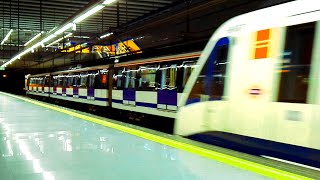 🚇 CRUCE de SERIE 8000 en SAN NICASIO Metro de Madrid [upl. by Modern118]