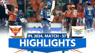 Highlights SRH vs LSG IPL 2024 Sunrisers Hyderabad vs Lucknow Super Giants  full Match highlights [upl. by Defant761]