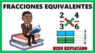 FRACCIONES EQUIVALENTES  metodo gráfico  amplificacion y simplificación  para niños de primaria [upl. by Tertia164]