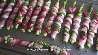 Asparagus amp Bacon Twists  Recipes With Asparagus  Recipes with Bacon [upl. by Durkin385]