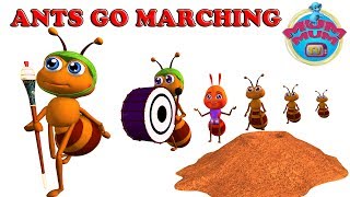 The Ants Go Marching Song with Lyrics  Nursery Rhymes For Kids Children Songs  Mum Mum TV [upl. by Atika243]