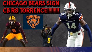 Chicago Bears Sign UDFA CB RO TORRENCE Arizona St [upl. by Teresita]